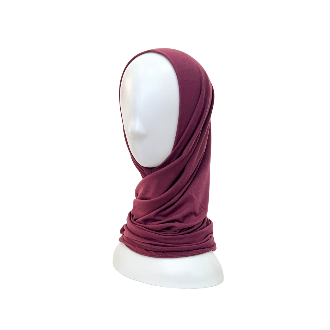 Hanna Instant Jersey Shawl in Taif (Rosewood)