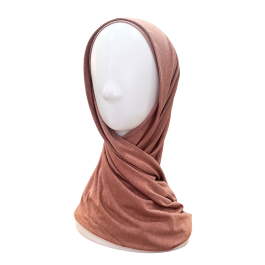 Nure Instant Shawl in Cocoa Rose