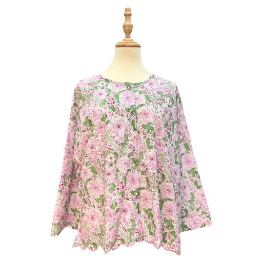 Cotton Sulam Blouse - Maia