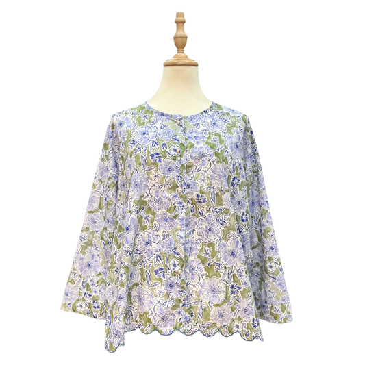 Cotton Sulam Blouse - Mally