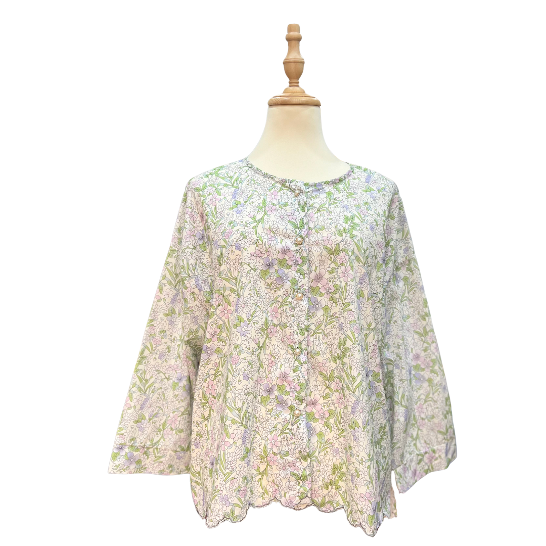Cotton Sulam Blouse - Camille
