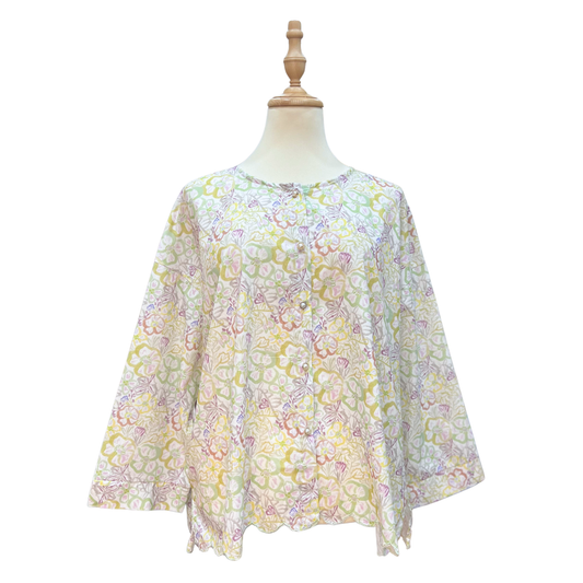 Cotton Sulam Blouse - Noelle