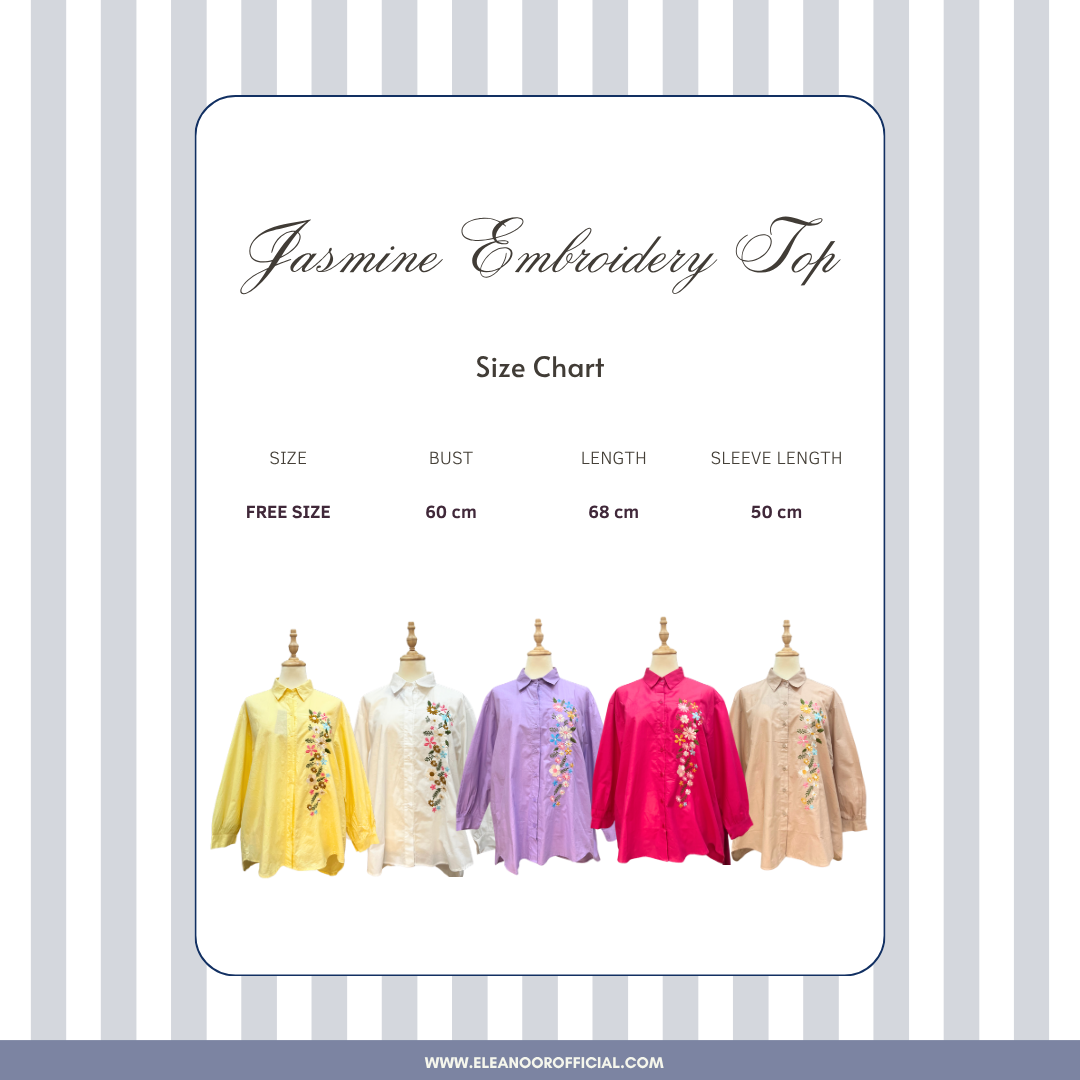 Jasmine Embroidery Top - Brown