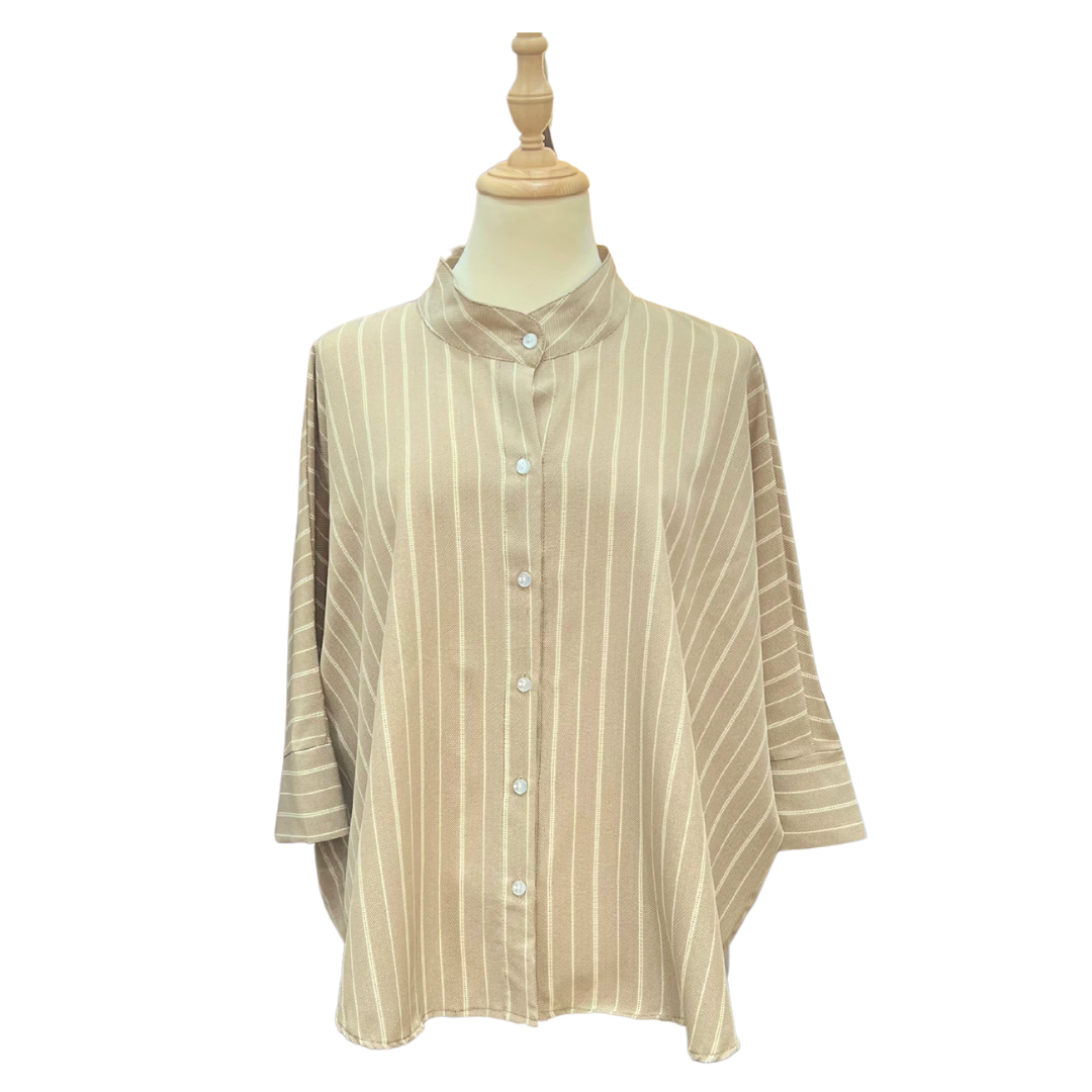 Stripes Top - Latte