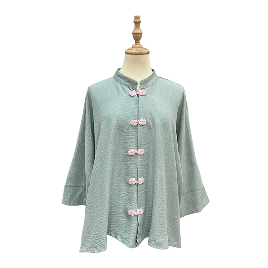 Cheongsam Top - Mint Green