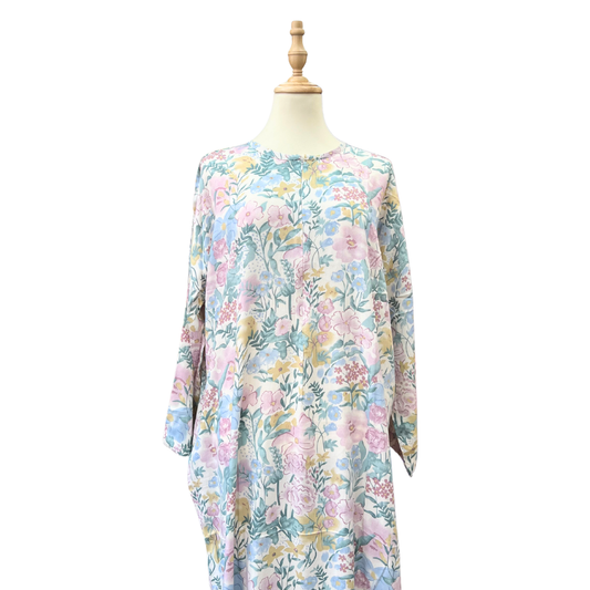 Naya Soft Cotton Rayon Kaftan - Aster