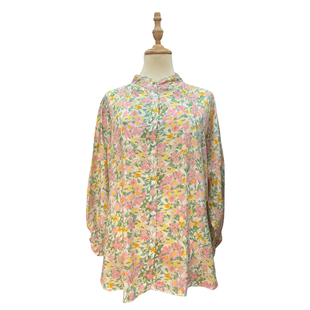 Raina Cotton Rayon Top - Irene