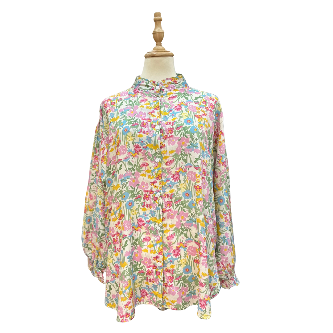 Raina Cotton Rayon Top - Serene