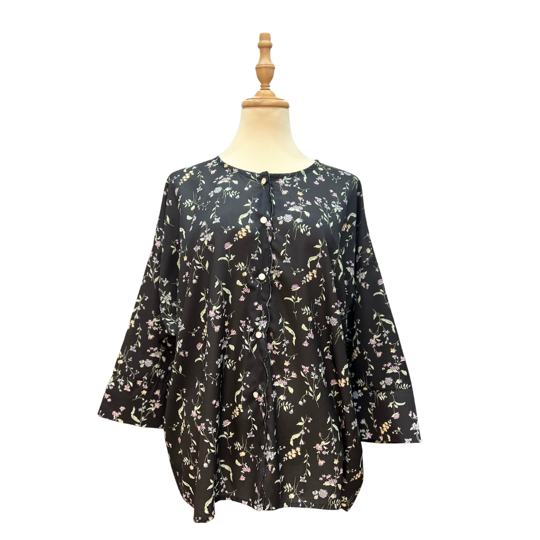 Cotton Rayon Sulam Blouse - Liora