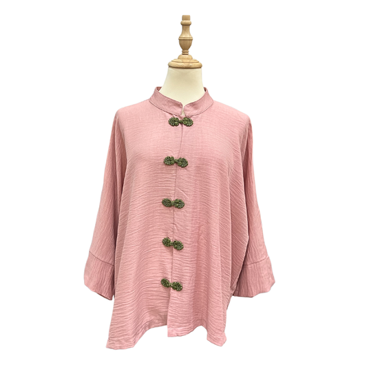 Cheongsam Top - Blush