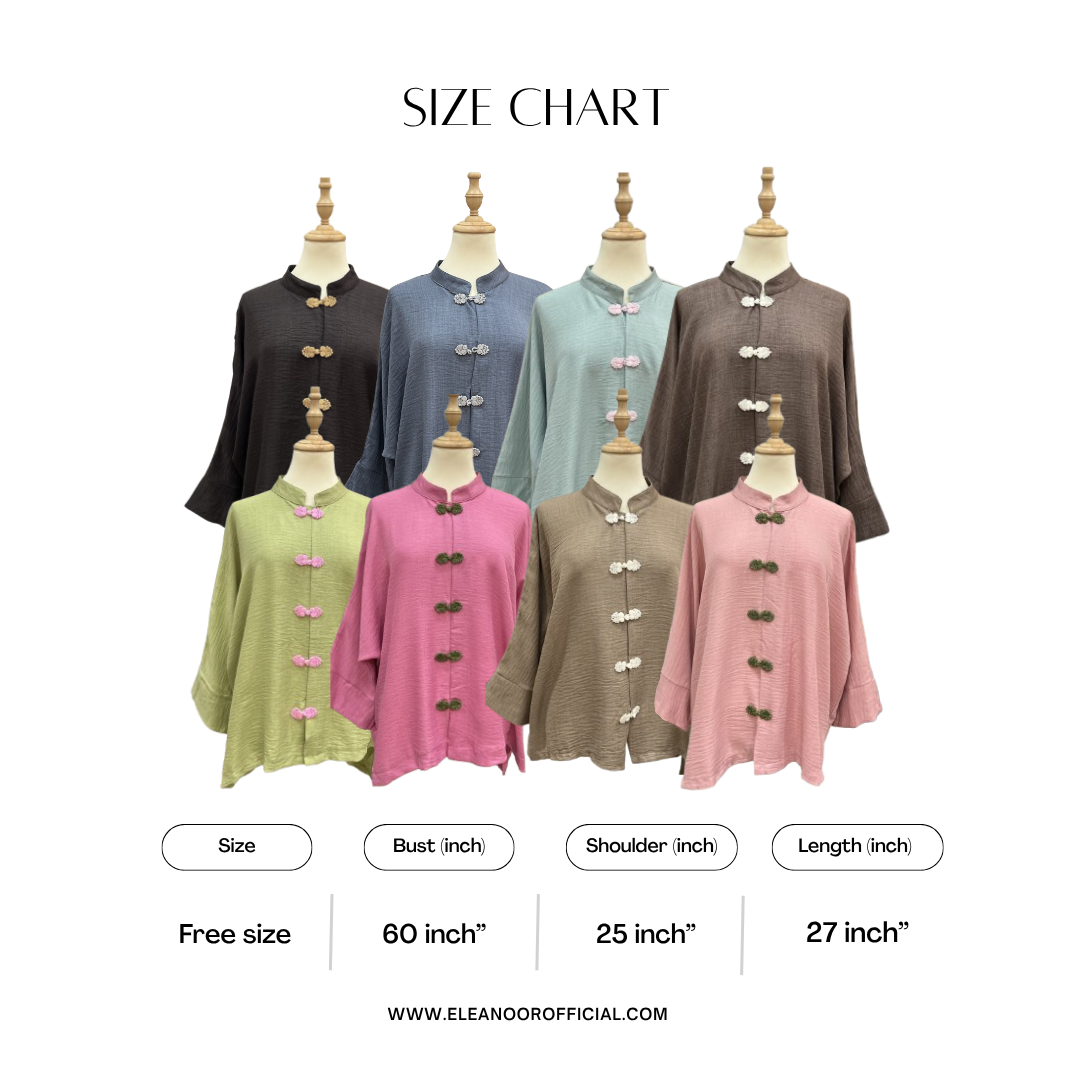 Cheongsam Top - Black