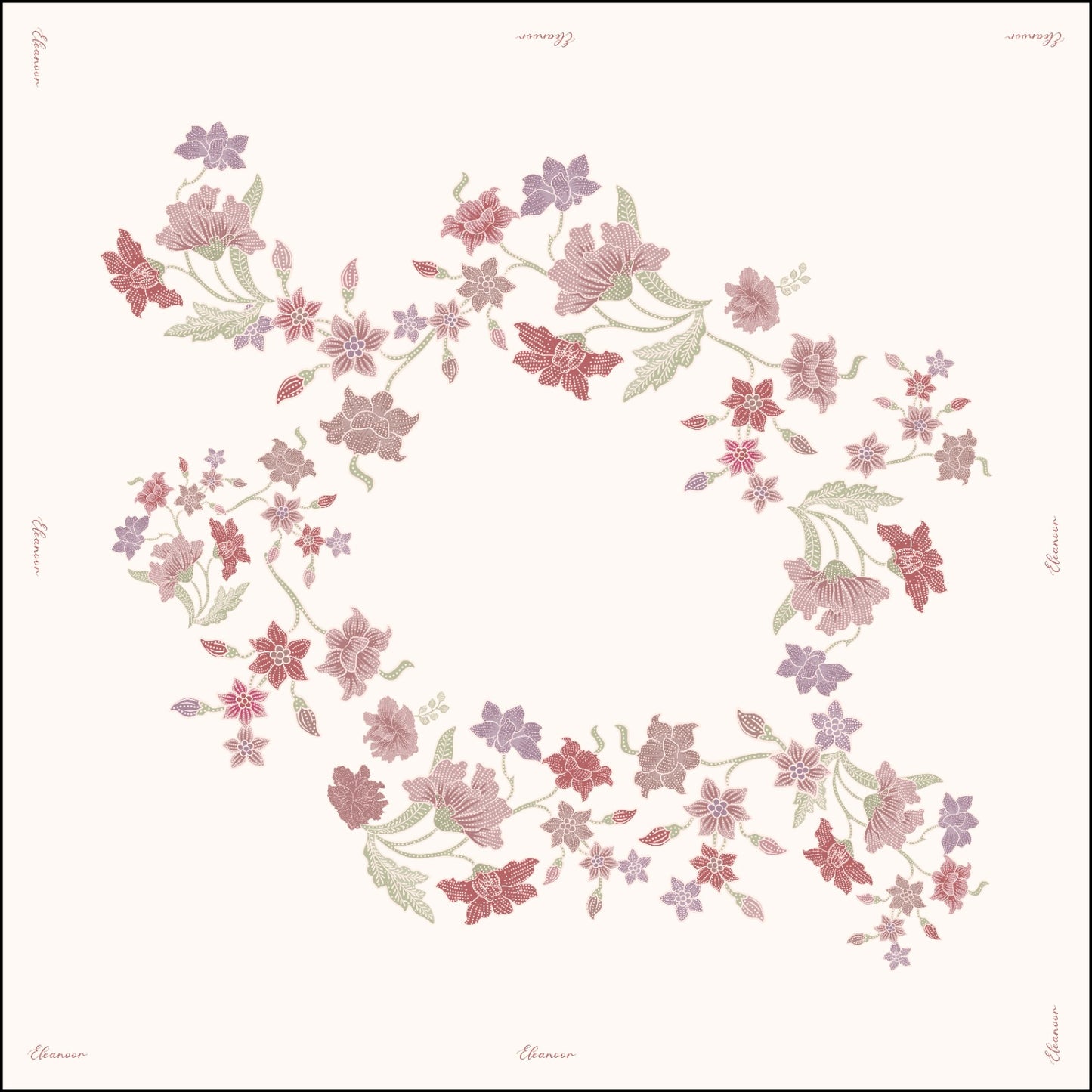 Batik in Matte Satin Square (Seloka)