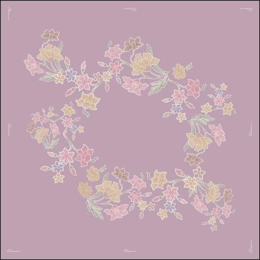 Batik in Matte Satin Square (Lily)