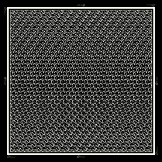 Monogram in Square Matte Satin (Charcoal)