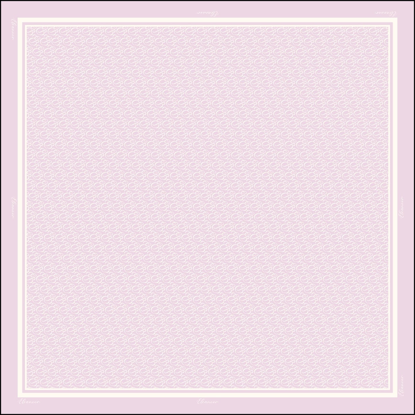 Monogram in Matte Satin Square (Lush)