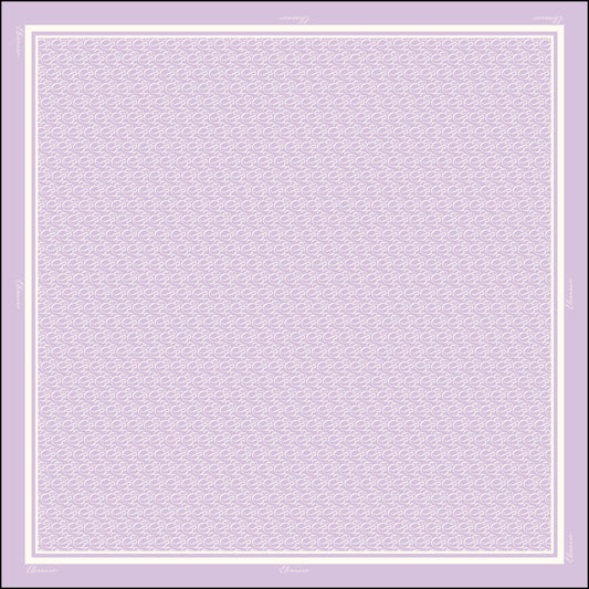 Monogram in Matte Satin Square (Lilac)